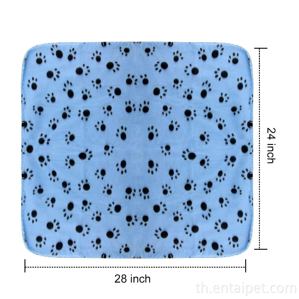 ผ้าห่มสัตว์เลี้ยงผ้าห่มสุนัขขนแกะแมวน่ารักพร้อมกับสัตว์เลี้ยงอุ้งเท้าสำหรับลูกสุนัขลูกแมวและสัตว์เล็กแพ็ค 6 แพ็ค 6